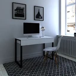 Компьютерный стол с двумя ящиками Loft FHX-2 Белый
