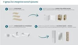 Шафка підвісна відкритий під стільницю Cersanit Moduo 40 см дуб - мініатюра 5