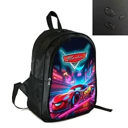 Рюкзак шкільний/міський 38×28см з принтом Тачки Блискавка МакКвін дитячий, підлітковий, спортивний (4263)
