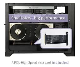 Корпус ALmordor Sharky 170I ITX Black (ALS170IBK) Без БП - мініатюра 2