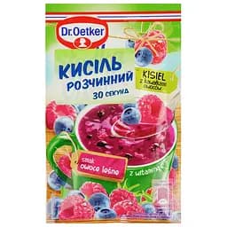 Кисель Dr.Oetker с кусочками лесных ягод, 31,5 г (916693)