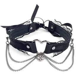 Сексуальний чокер Art of Sex - Karen із натуральної шкіри