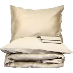 Простыня на резинке LightHouse Sateen Premium 180x200+25 бежевая