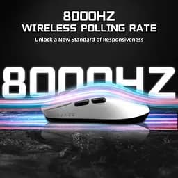 Бездротова магнітна миша Ajazz AJ159 APEX PAW3950 400 мАч RGB Біла - мініатюра 9