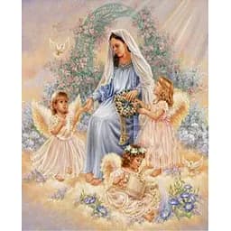 Алмазна мозаїка алмазна вишивка ікона на підрамнику Віра, Надія, Любов 40*50 см ікона