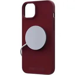 Чохол-накладка Njord Suede MagSafe Case Red для iPhone 15 Plus (NA52SU11) - мініатюра 3