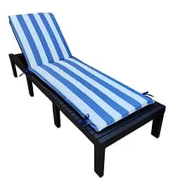 Матрас для шезлонга Ost-Fran Uni бело-синие полосы 1006, 188x58x5 см.