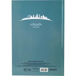 Книга записна Axent Maps London A4 в клітинку 96 аркушів бірюзова (8422-516-A) - мініатюра 3