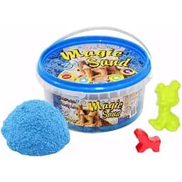 Кінетичний пісок Strateg Magic Sand у відрі 350 г 370-2 Блакитний