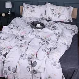 Підковдра MirSon Поплін 00-7 Pink Flowers 160х220 см (2200009706738)