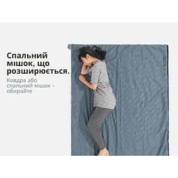 Спальний мішок Naturehike LW180 Mini NH21MSD04, правий, XL, темно-зелений - мініатюра 10