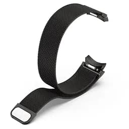 Ремінець для Samsung Galaxy Watch 4 44mm - чорний ширина кріплення 20мм металевий Watchbands Milanese Button (W42-6WB79371289) - мініатюра 5