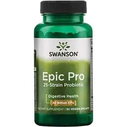 Пробіотик Swanson Epic Pro 25-Strain Probiotic 30 billion 30 вегетаріанських капсул (100-32-6462971-20)