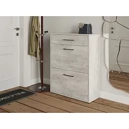 Полиця для взуття Flamecame на 3 шухляди з ДСП II FT-7 Бетон