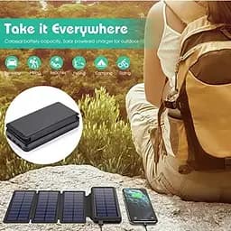 Портативна батарея Power Bank + Solare 26800mAh HX160S5 Сонячний зарядний пристрій - мініатюра 2