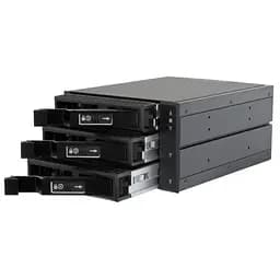 Бекплейн Chieftec 2x5.25"/3x3.5" Hot-Swap Aluminium (CBP-2131SAS) - мініатюра 3