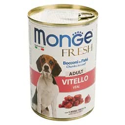 Влажный корм Monge Dog Fresh с телятиной, 400 г