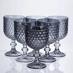 Набор бокалов для вина 6 штук по 300 мл серый HP-19-261 бокал для красного белого вина Yiwu HP-19-261