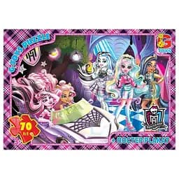 Детский пазл "Монстер Хай" G-Toys MH012 постер, 70 элементов