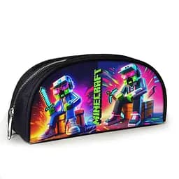 Пенал школьный Minecraft Крипер 23х10х8 см с принтом для мальчика (02851)