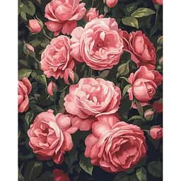 Картина за номерами Brushme Запашний кущ піонів