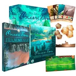 Настільна гра Games 7 Days Сплячі Боги з доповненнями Хвилі знищення + Підземелля + Ігровий килимок + Металевий корабель + Залізні монети + унікальне промо! (SB001U+3)