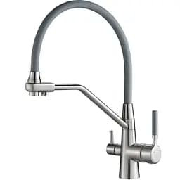 Смеситель для кухни под осмос Globus Lux GLLR-0800-08-02 000024673 Серый