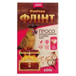 Корм для средних и волнистых попугаев Лорі Капитан Флинт Просо полнорационный 600 г
