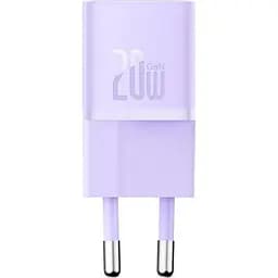 Мережевий зарядний пристрій Baseus GaN5 Fast Charger Xiaomini 1C 20W EU CCGN050105 Purple - мініатюра 2