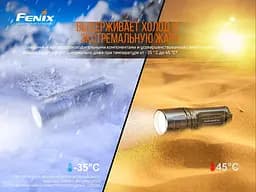 Ручний тактичний ліхтарик Fenix TK35UE V2.0 5000лм 2 х 18650 (Чорний) - мініатюра 8