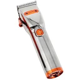 Акумуляторна машинка для стрижки волосся Geemy GM-6758 зі змінними насадками 4шт 3Вт Сірий / Помаранчевий