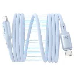 Кабель Baseus PicoGo Magnetic Liquid Silicone Cable Type-C to Type-C 240W 1m P10376800311-00 Blue - мініатюра 2