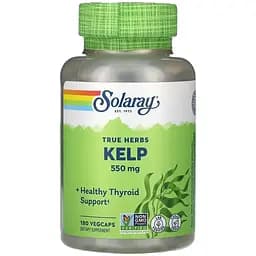 Ламінарія Solaray Kelp 550 мг 180 веганських капсул