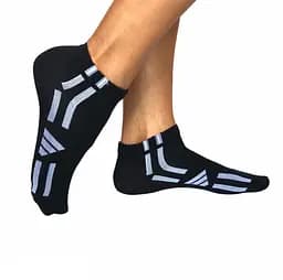 Носки женские "Спорт" из индийского хлопка черные 212001