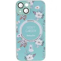 Чохол Epik TPU+PC Secret Garden with MagSafe для Apple iPhone 15, 6.1 Mint