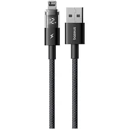 Кабель Baseus Display 2 Fast Charging Data Cable USB-A to iP 2.4A 1 м Чорний