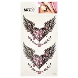 Тимчасове татуювання "Два серця Tattoo" Bambi 1020-HM1646
