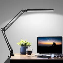 Настільна лампа Eurolamp LED 10W 400Lm 2800-6500K (black) на струбцине (LED-TLS-10W(black)) - мініатюра 4