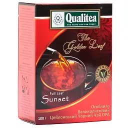 Чай Qualitea великий лист чорний стандарт Sunset 100 г