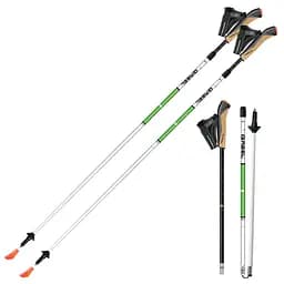 Палиці для скандинавської ходьби Gabel Nordic Revo Alu-Tech Сірий-Салатовий