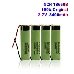 Акумулятор Li-ion 18650 Panasonic 3400 мАг 3,7В + провід DIY (Зелений) - мініатюра 4