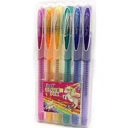 Набір гелевих ручок Glitter6 Bambi 9838-6, 6 кольорів