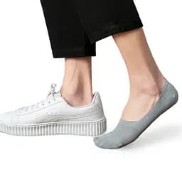 Бесшовные дышащие следы с силиконом ORGANIC cotton JILL ANTONY 38-40 women's арт. 31001 38-40, Хлопок, Серый