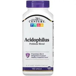 Пробіотики і пребіотики 21st Century Acidophilus Probiotic Blend 150 капсул