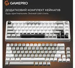 Клавиатура игровая механическая GamePro GPMK-116 Genesis Silver light USB Red Swich Hot-Swap N-KRO Grey - мініатюра 9