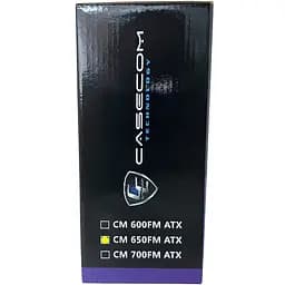 БЖ 650W Casecom, 120mm, Modular, Box - мініатюра 6