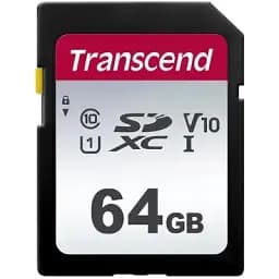 Карта пам'яті Transcend 64GB SDXC class 10 UHS-I U1 V10 (TS64GSDC300S)