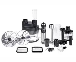 Блендер-миксер-чоппер Camry CR 4623, 1600 Вт, насадки для кубиков 8×8 и 11×11 мм, чаша 2 л, контейнер 600 мл, турборежим, черный