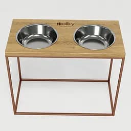 Hollky Base XL40 — миски на підставці для великих собак (2 × 1,8 л, висота 40 см) - мініатюра 3