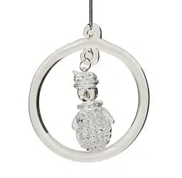 Елочное украшение "Снеговик в шаре" Ø8,5*9см, YQ1461497